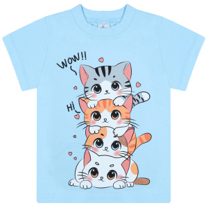 картинка БГ Футболка для девочки 1-4 лет 100% хлопок BONITO KIDS/BK0001D(06-24)/уп.4шт./меш.800шт. от BonitoKids