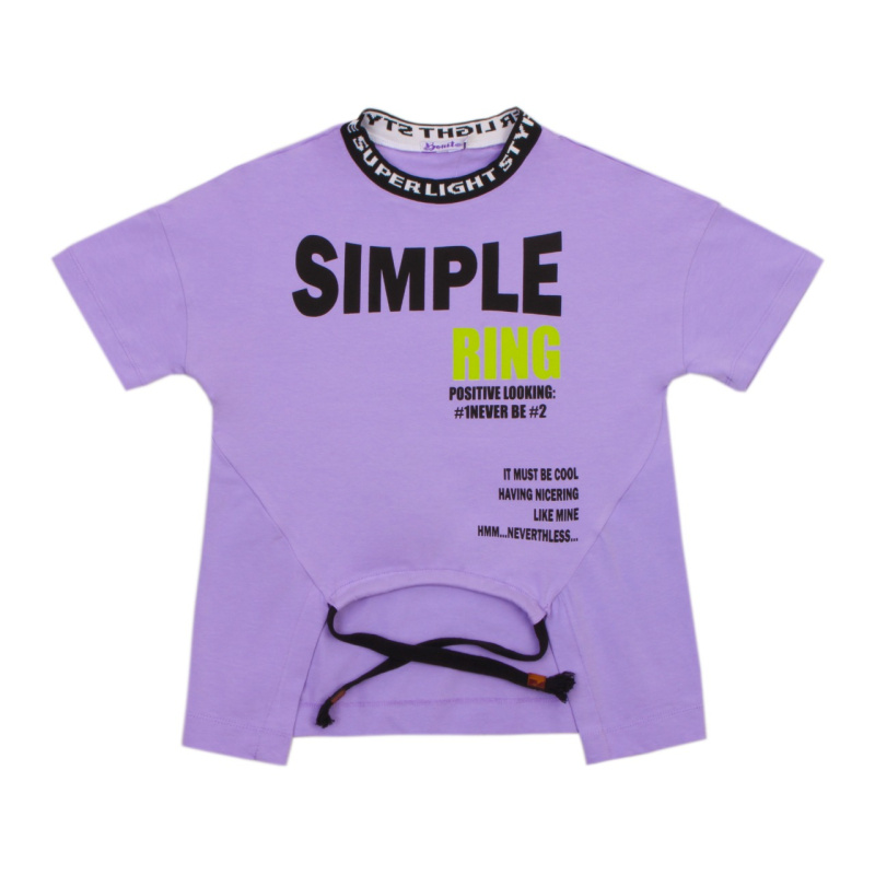 картинка БГ_ЧЗ Футболка для девочки 7-11 лет 95% хлопок, 5% эластан BONITO KIDS/OP1433(ЧЗ)/ 5 шт./меш.425 шт от BonitoKids