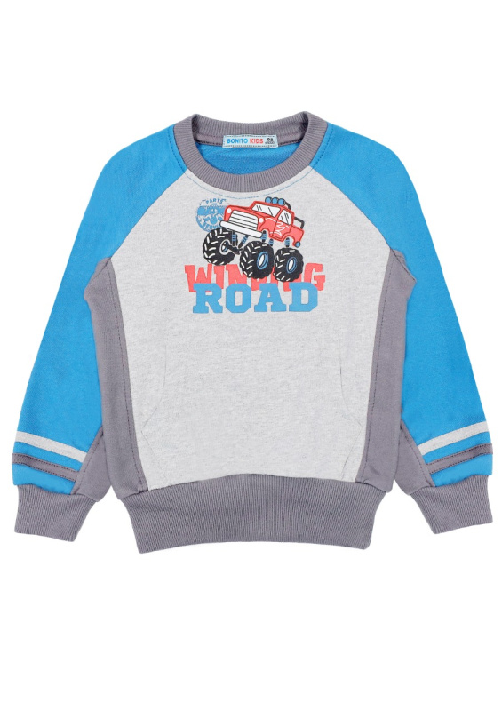 картинка КГ Кофта для мальчика 3-7 лет, 100% хл., BONITO KIDS/BK490K/уп5шт./меш.300шт. от BonitoKids