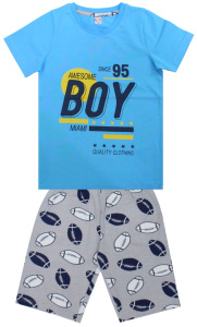картинка Пижама для мальчика 8-12 лет 92% хлопок 8% лайкра NEW BONITO KIDS/уп.5шт./меш.250шт. от BonitoKids