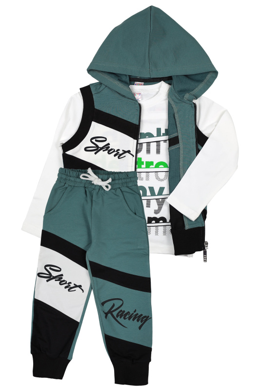 картинка КГ Комплект для мальчика (жилетка,кофта,трико), 3-7 лет, 95% хлопок 5% эластан, BONITO KIDS/OP1086(01-21)/уп.5шт./меш.90шт. от BonitoKids