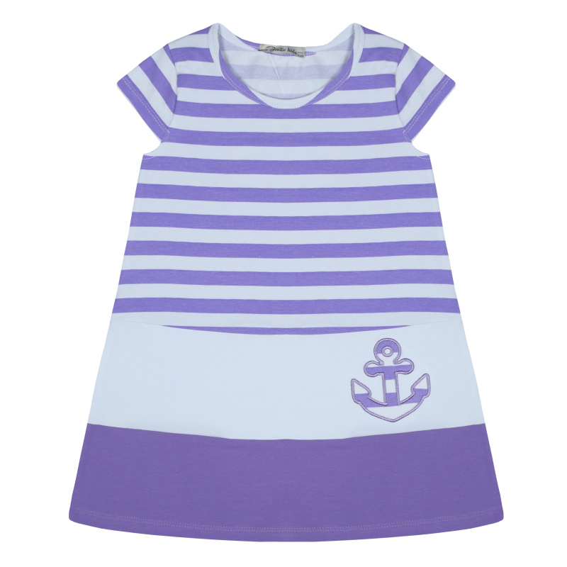 картинка ЧЗ Платье для девочки 5-8 лет 92% хлопок, 8% лайкра BONITO KIDS/BK1575P(ЧЗ)/уп.4шт./меш.500шт. от BonitoKids