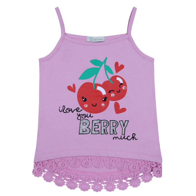 картинка БГ_ЧЗ Майка для девочки 3-7 лет 100% хлопок BONITO KIDS/BK1189M(05-23)(ЧЗ)/уп.5шт./меш.1000шт. от BonitoKids