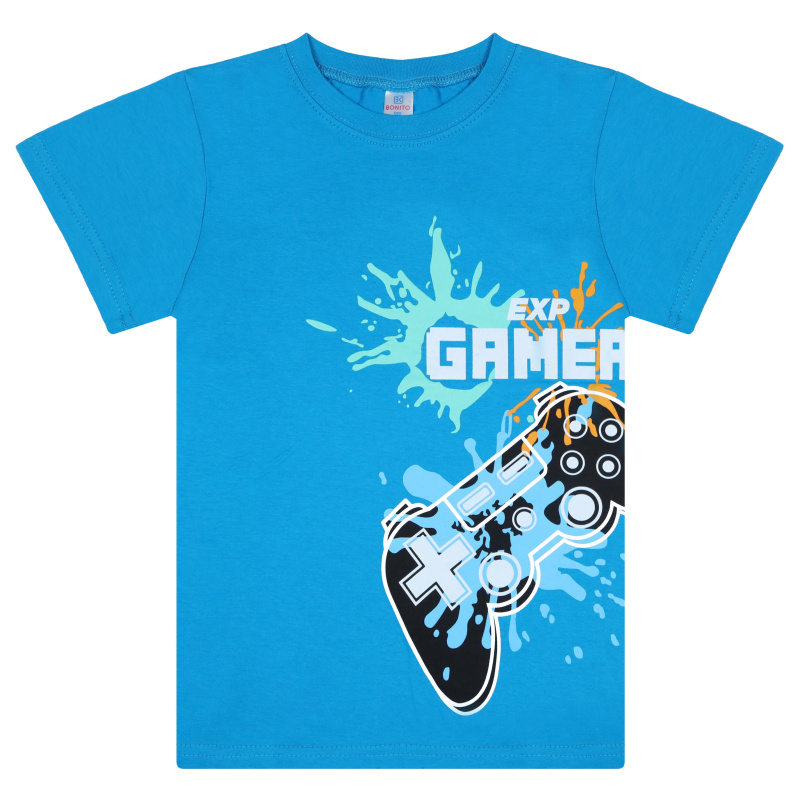 картинка БГ_ЧЗ Футболка для мальчика, 8-12 лет, 100% хлопок, BONITO KIDS/BK0003M(01-24)(ЧЗ)/уп.5шт./меш.600шт. от BonitoKids