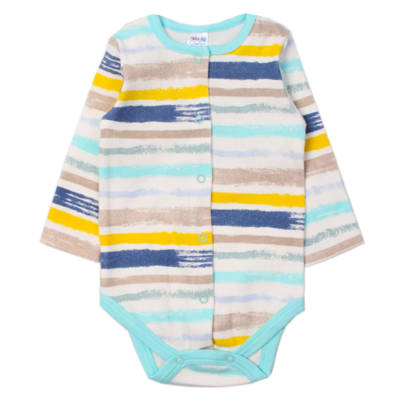 картинка ЧЗ Боди для детей 62-80 100 % хлопок BONITO KIDS/OP1284(ЧЗ)/уп.4шт./меш.512шт. от BonitoKids