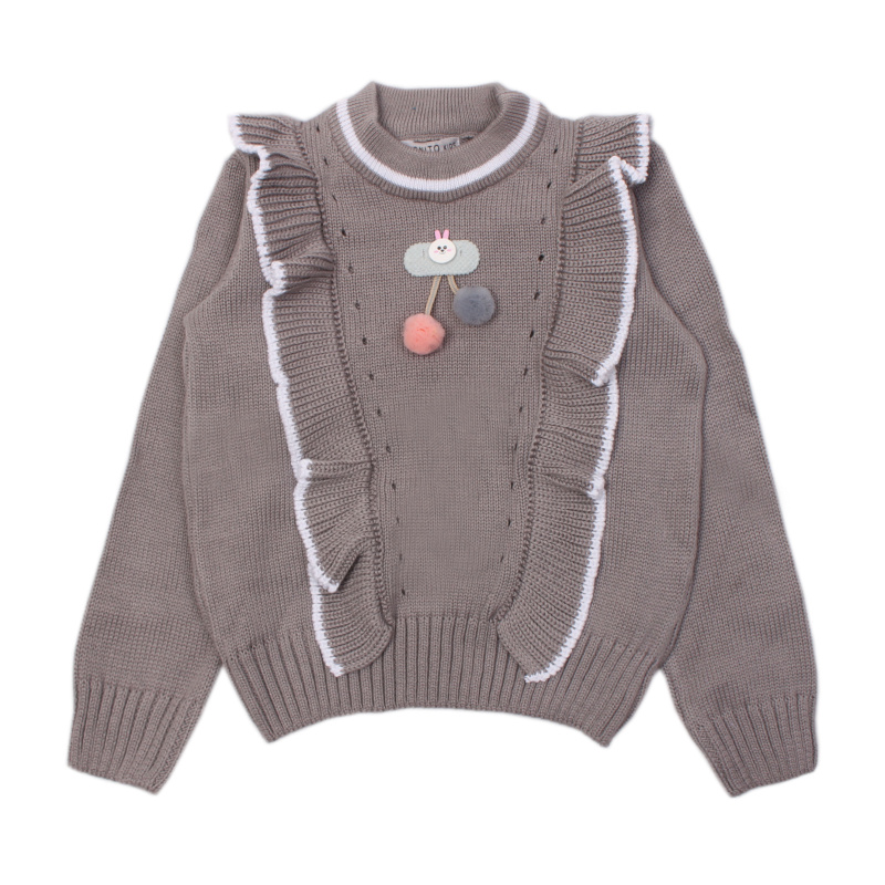 картинка ЧЗ Джемпер для девочки 2-6 лет. BONITO KIDS/OP1537(ЧЗ)/уп.3шт./меш.225шт. от BonitoKids