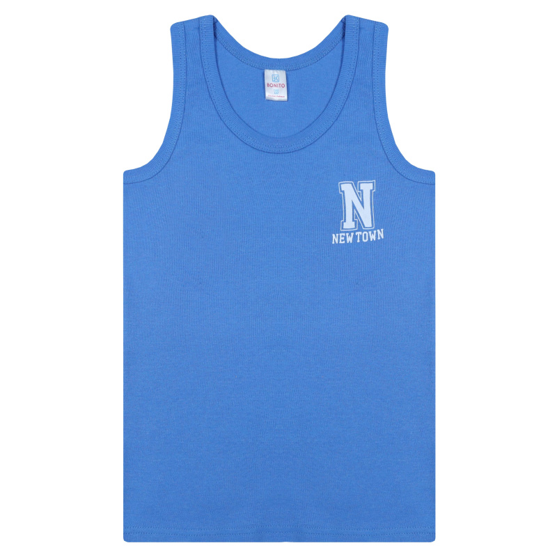 картинка БГ_ЧЗ Майка для мальчика 7-11 лет 100% хлопок BONITO KIDS/BK0537M/уп.5шт./меш.650шт. от BonitoKids