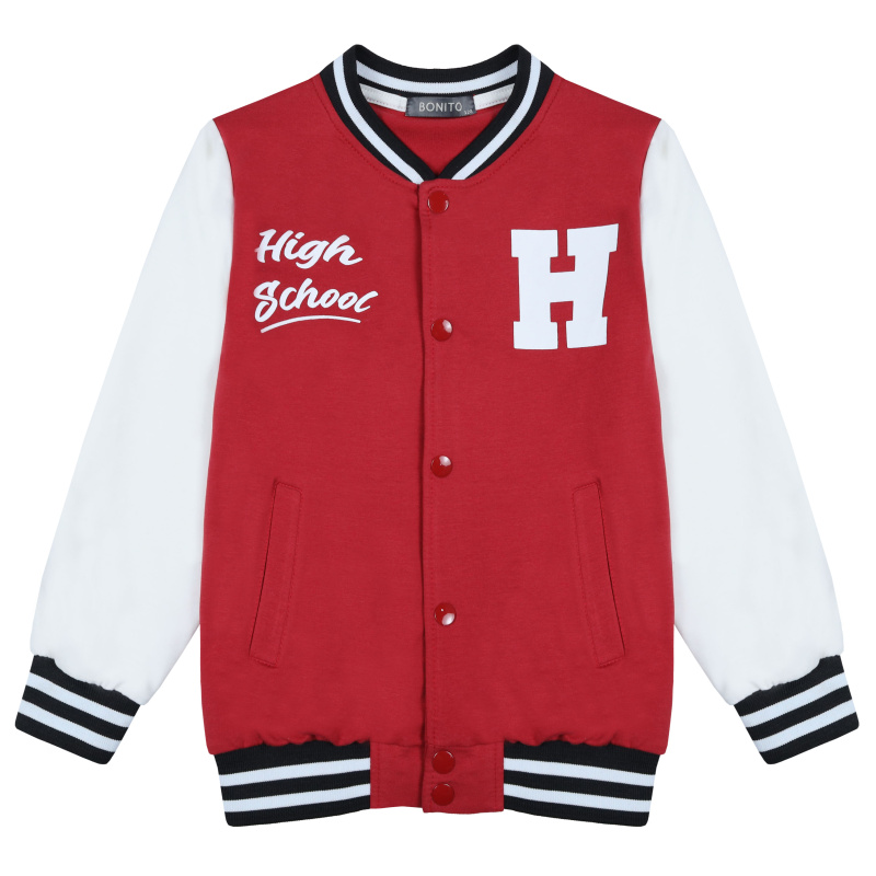 картинка БГ_ЧЗ Бомбер для мальчика 8-12 лет 92% хлопок 8% лайкра BONITO KIDS/BK1776B(01-23)(ЧЗ)/уп.5шт./меш.225шт. от BonitoKids