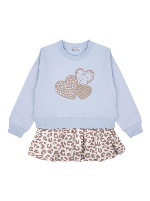 картинка БГ_ЧЗ Платье для девочки 3-7 лет, 100% Хлопок, BONITO KIDS/SS6188P(ЧЗ)/уп.5шт./меш.160шт. от BonitoKids