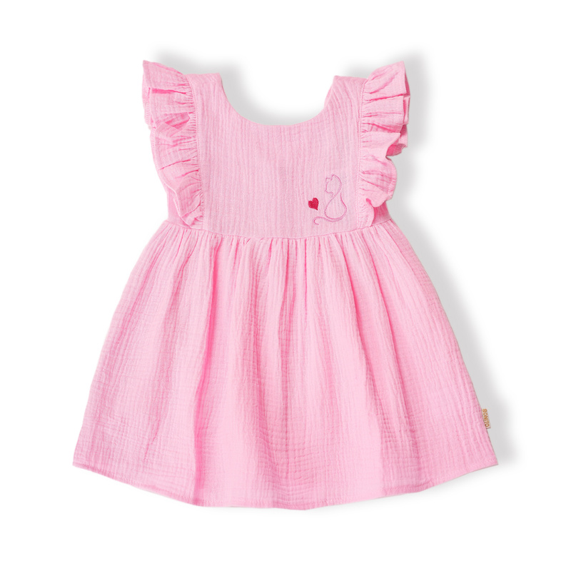 картинка ЧЗ Платье для девочки 2-5 лет 100% хлопок BONITO KIDS /OP1811(03-24)(ЧЗ)/уп.4шт./меш.300шт от BonitoKids