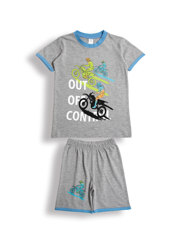 картинка БГ_ЧЗ Комплект для мальчиков (футболка и шорты) 5-8 лет 100% хлопок BONITO KIDS/BK0005M(12-24)(ЧЗ)/уп.4шт./меш.400шт. от BonitoKids