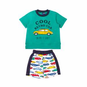 картинка Комплект для мальчика (футболка и шорты) 1-4 лет 95% хлопок, 5% эластан NEW BONITO KIDS /уп.4шт./меш.300шт. от BonitoKids
