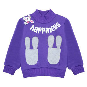 картинка БГ_ЧЗ Кофта для девочки 2-6 лет Футер 3х нитка,100% х/б/BONITO KIDS/BK1368DJ(ЧЗ)/уп.5шт./меш.200шт. от BonitoKids