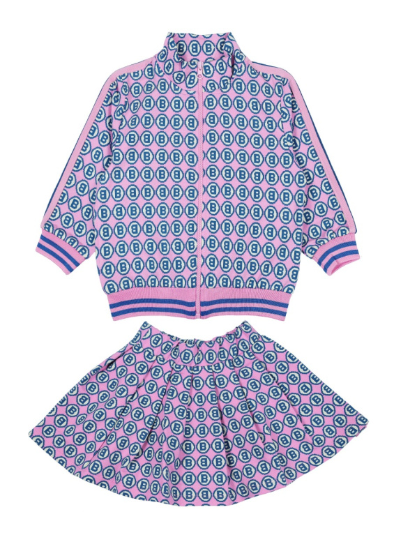 картинка ЧЗ Комплект для девочки (бомбер и юбка) 5-8 лет  BONITO KIDS/BK1508KP(ЧЗ)/уп.4шт./меш.120шт. от BonitoKids