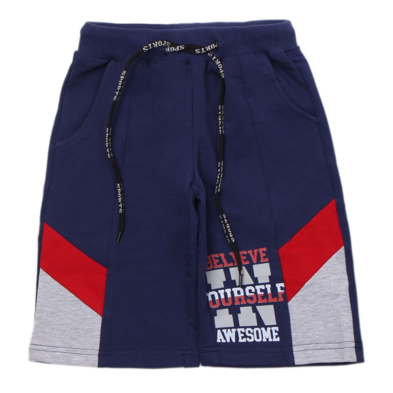 картинка ЧЗ Шорты для мальчика 3-7 лет 65% хлопок, 27% полиэстер, 8% эластан BONITO KIDS/OP1415(ЧЗ)/уп.5шт./меш.360шт. от BonitoKids