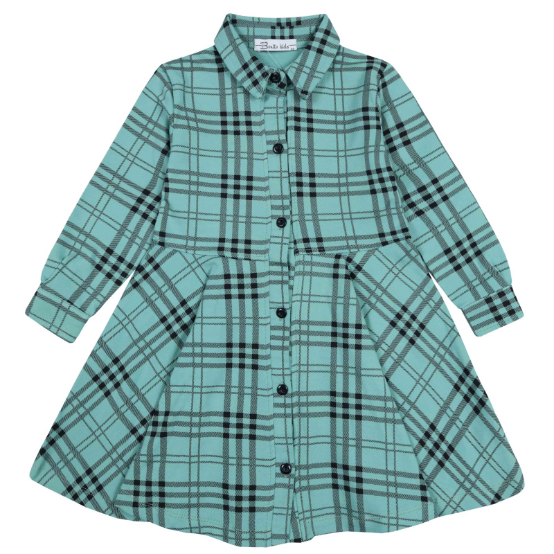 картинка БГ_ЧЗ Платье для девочки 3-7 лет BONITO KIDS/BK1504P(08-23)(ЧЗ)/уп.5шт./меш.200шт. от BonitoKids