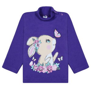 картинка БГ_ЧЗ Водолазка для девочки 1-4 лет 100% хлопок BONITO KIDS /BK0007D(06-23)(ЧЗ)/уп.4шт./меш.500шт. от BonitoKids