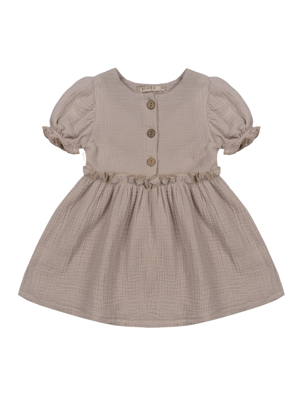 картинка ЧЗ Платье для девочки 2-5 лет 100% хлопок BONITO KIDS/OP1930(03-26)(ЧЗ)/уп.4шт./меш.260шт. от BonitoKids