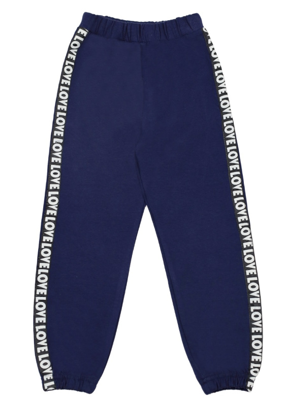 картинка ЧЗ Брюки спортивные для девочки 3-7 лет 92% хлопок, 8% лайкра BONITO KIDS/BK1528L(ЧЗ)/уп.5шт./меш.350шт. от BonitoKids