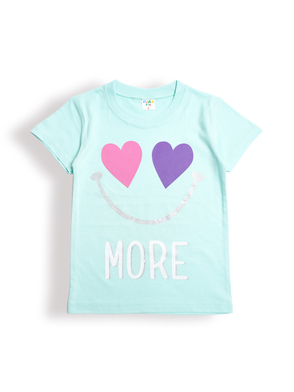 картинка КГ Футболка для девочки 5-8 лет 100% хлопок DIAS KIDS/DK0002D/уп.4шт./меш.800шт. от BonitoKids