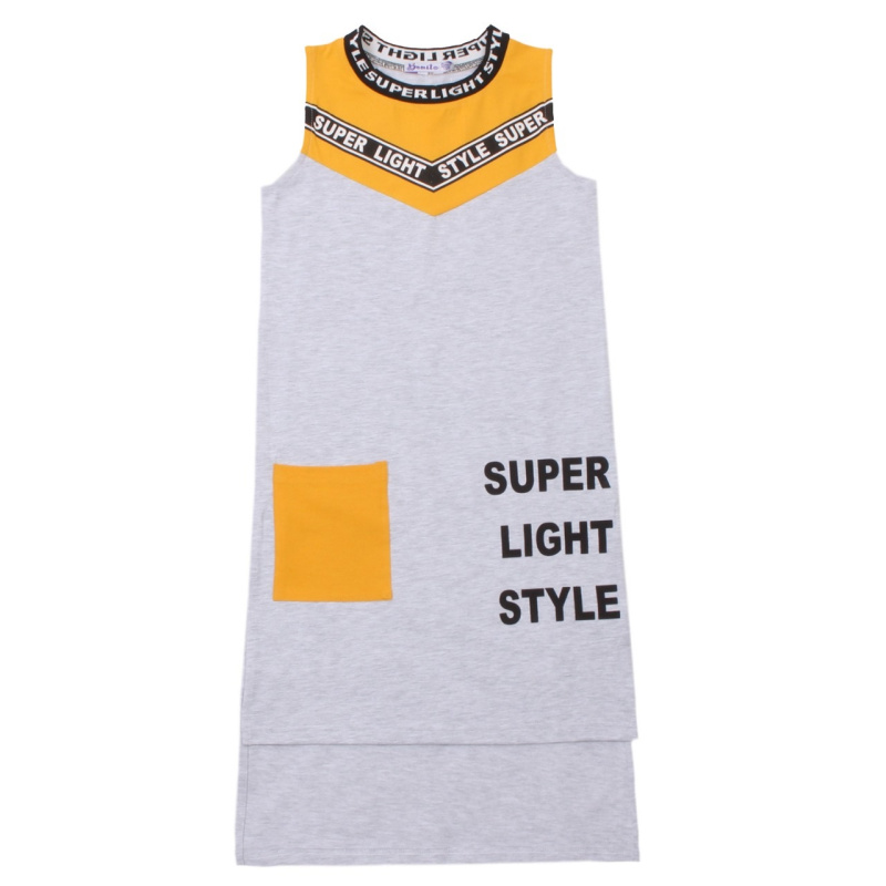 картинка БГ_ЧЗ Платье для девочки, 8-12 лет 100% х/б, BONITO KIDS/OP1400(ЧЗ)/уп.5шт./меш.350шт. от BonitoKids