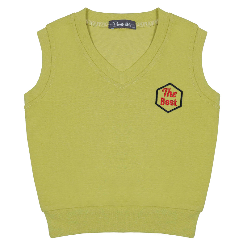 картинка КГ Жилет для мальчика 3-7 лет 95% хлопок, 5% лайкра BONITO KIDS/BK5184J/уп.5шт./меш.485шт. от BonitoKids