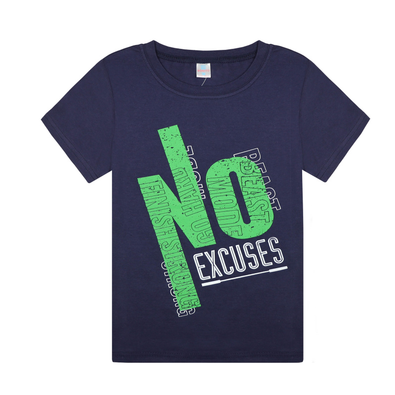 картинка БГ_ЧЗ Футболка для мальчика, 8-12 лет, 100% хлопок, BONITO KIDS/BK0003M(05-24)(ЧЗ)/уп.5шт./меш.600шт. от BonitoKids