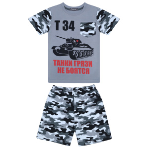 картинка БГ Комплект для мальчика (футболка и шорты) 2-5 лет 100% хлопок NEW BONITO KIDS /уп.4шт./меш.480шт. от BonitoKids