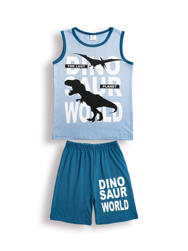 картинка БГ_ЧЗ Комплект для мальчика (майка и шорты) 6-9 лет 100% хлопок BONITO KIDS /BK1206KP(12-24)(ЧЗ)/уп.4шт./меш.400шт. от BonitoKids