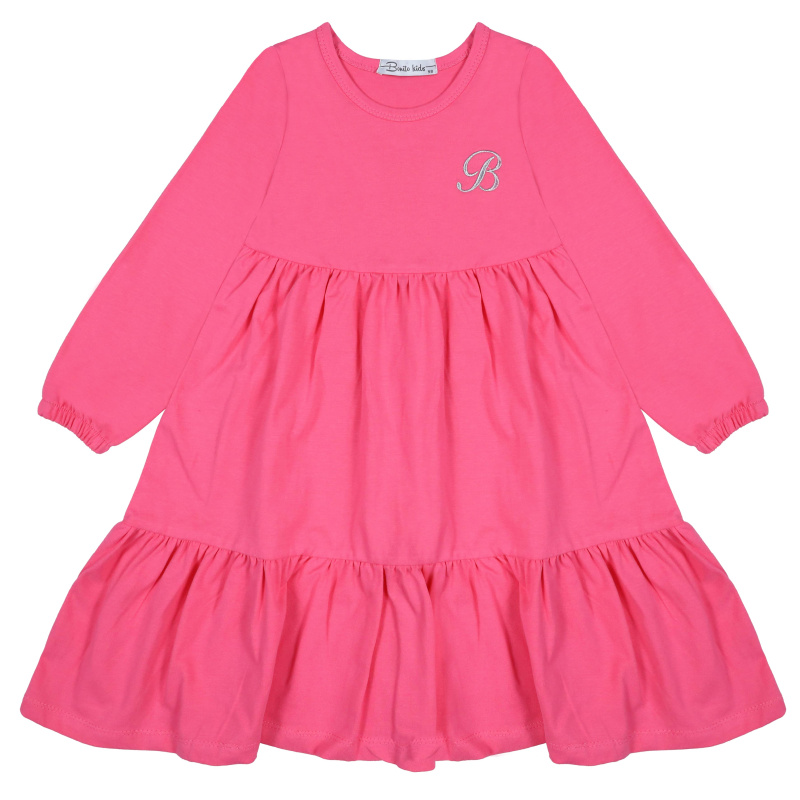 картинка БГ_ЧЗ Платье для девочки 3-7 лет 92% хлопок, 8% лайкра	 BONITO KIDS/BK1561P(12-25)(ЧЗ)/уп.5шт./меш.250шт. от BonitoKids