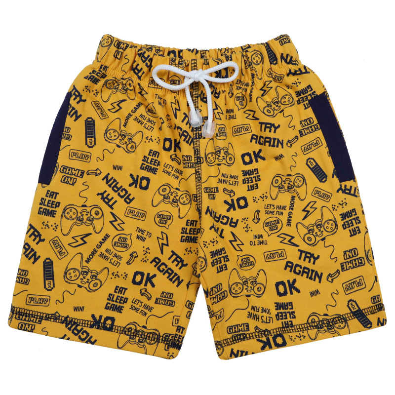 картинка БГ_ЧЗ Шорты для мальчика 5-8 лет 100% хлопок  BONITO KIDS/BK0755SH(04-23)(ЧЗ)/уп.4шт./меш.400шт. от BonitoKids