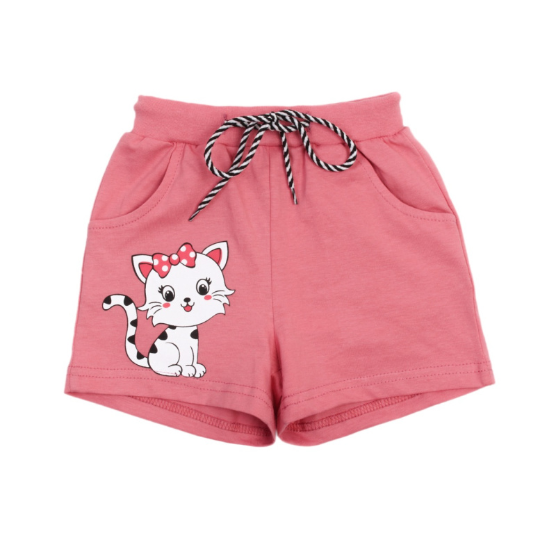картинка КГ_БГ Шорты для девочки 1-4 лет 100% хлопок BONITO KIDS/OP1428/уп.4шт./меш.624шт. от BonitoKids