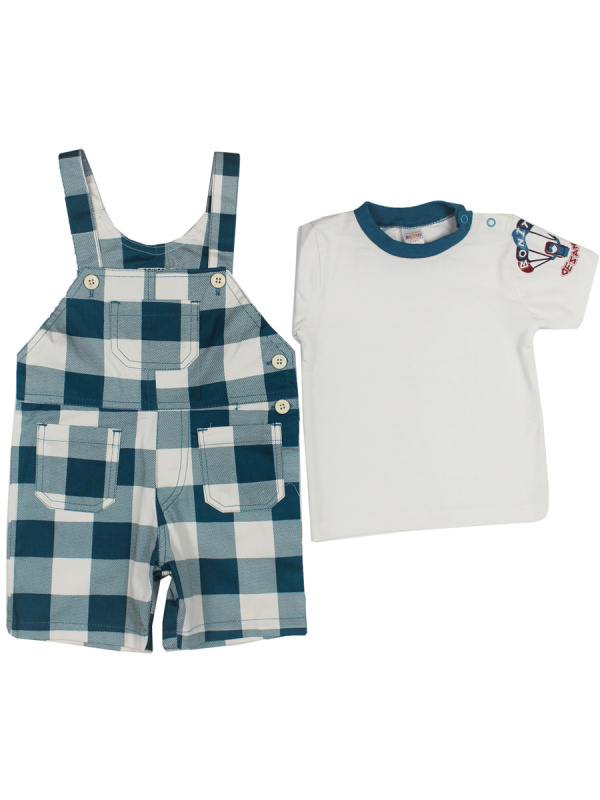 картинка КГ Комплект для мальчика (полукомб, футболка) 1-4 лет 100% х/б BONITO KIDS/BK278K/уп.4шт./меш.300шт. от BonitoKids