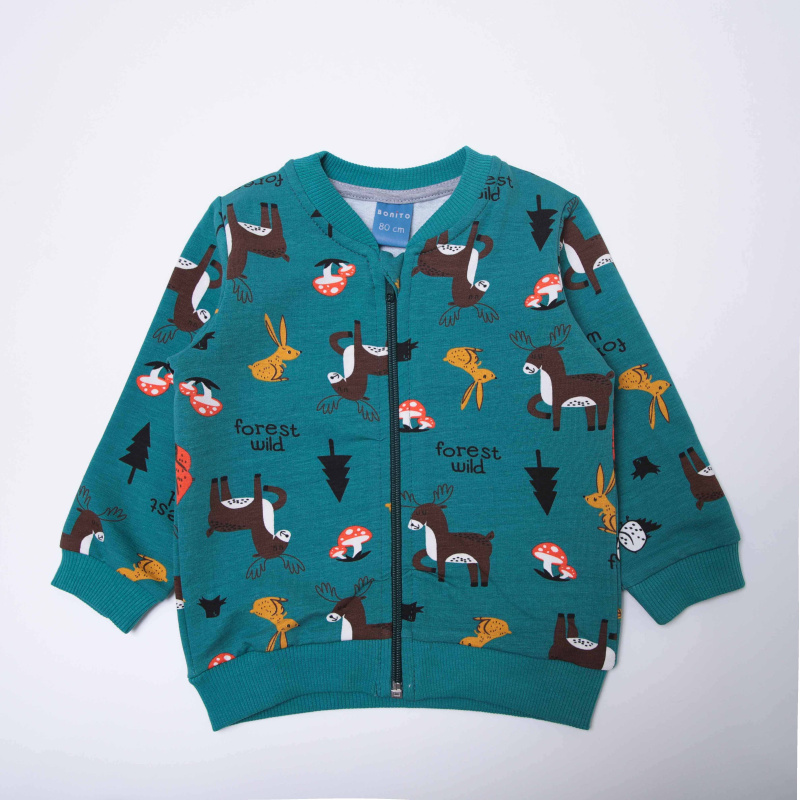 картинка КГ_ОТ Свитшот для детей 1-3 лет 65% хлопок, 27% полиэстер, 8% эластан BONITO KIDS/OP1861/уп.4шт./меш.384шт. от BonitoKids