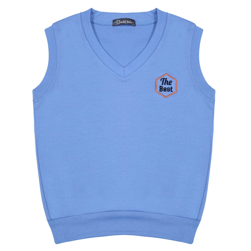 картинка КГ Жилет для мальчика 7-11 лет 95% хлопок, 5% лайкра BONITO KIDS/BK5183J/уп.5шт./меш.440шт. от BonitoKids