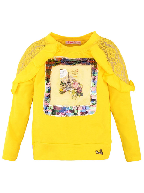 картинка Лонгслив для девочки 3-7 лет. 92% х/б 8% лайкра BONITO KIDS/BK987K/уп.5шт./меш.450шт. от BonitoKids