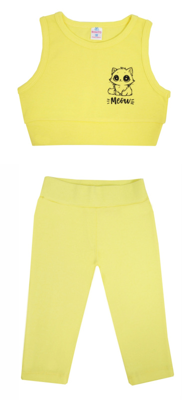 картинка КГ Комплект для девочки (топ и лосины) 3-7 лет 92% хлопок, 8% лайкра BONITO KIDS/SS6109/уп.5шт./меш.375шт. от BonitoKids