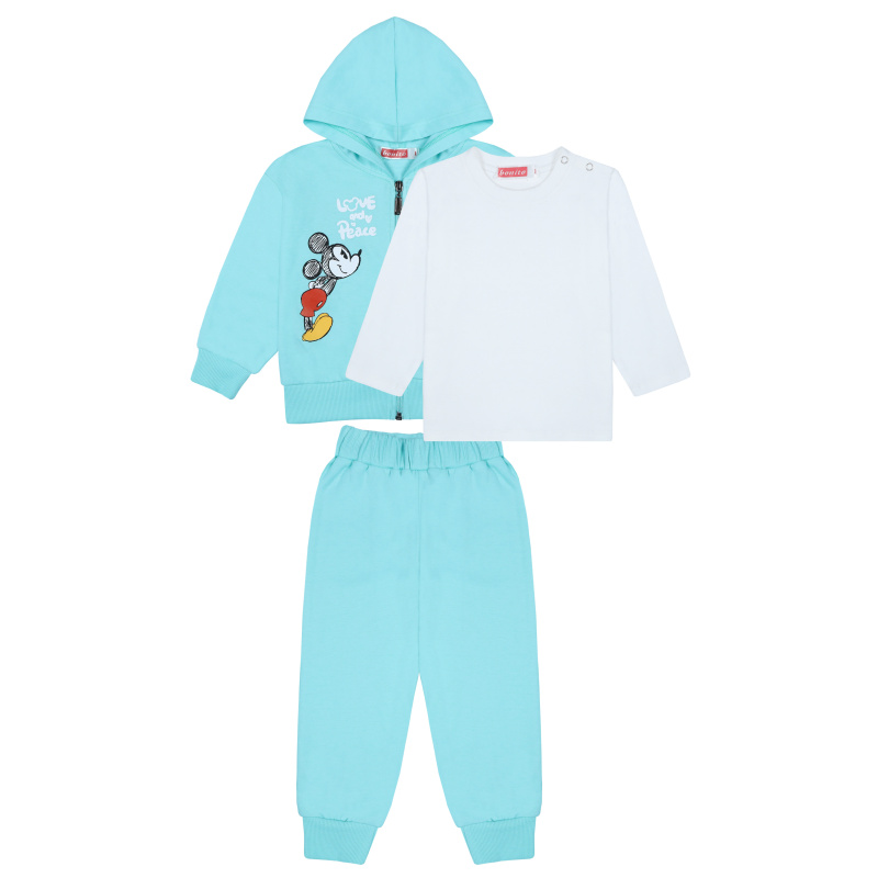 картинка КГЛ_БГ Комплект для детей (бомбер, штаны и кофточка ), 1,5-4 лет, 100% хлопок, BONITO KIDS/BK5440KP(01-23)/уп.4шт./меш.120шт. от BonitoKids