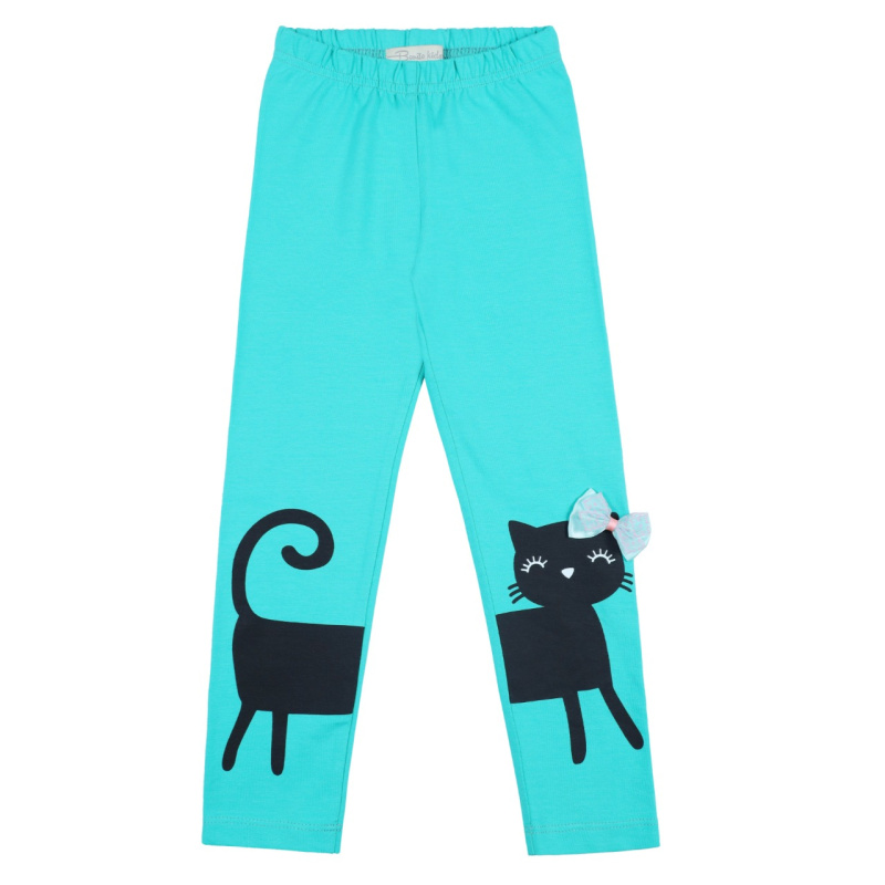 картинка ЧЗ Лосины для девочки 3-7 лет 92% хлопок, 8% лайкра BONITO KIDS/BK1609L(ЧЗ)/уп.5шт./меш.700шт. от BonitoKids
