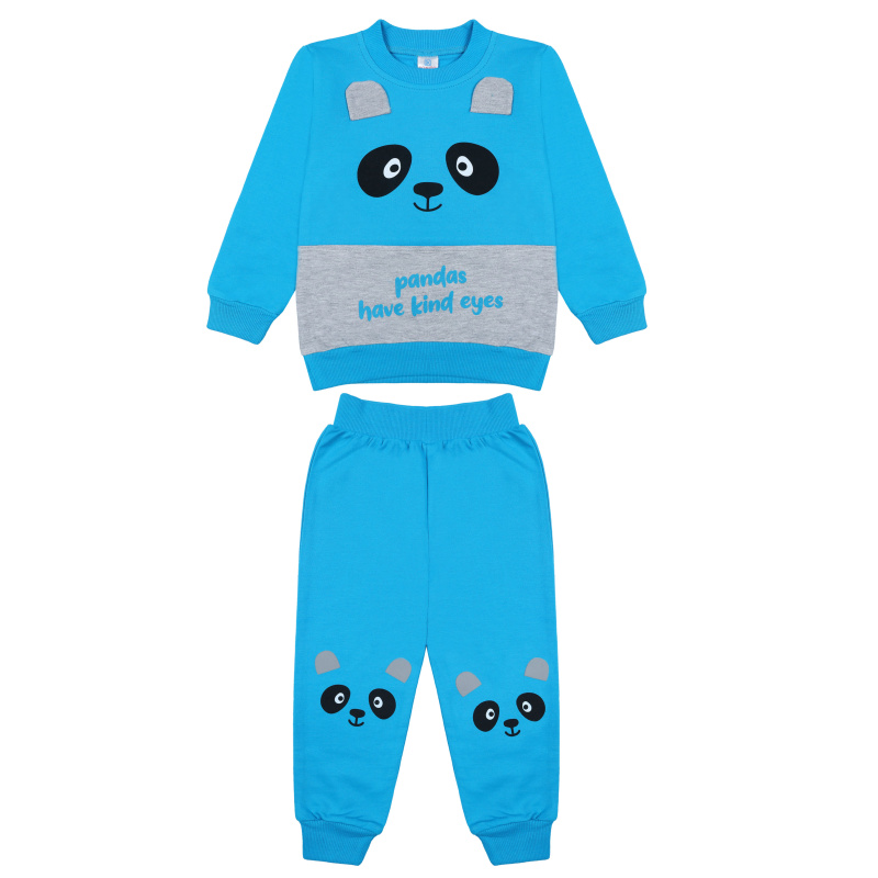 картинка КГ_БГ Комплект для мальчика (свитшот и штаны) 2-6 лет, 100% хлопок, BONITO KIDS/BK1584КР(07-23)/уп.5шт./меш.230шт. от BonitoKids