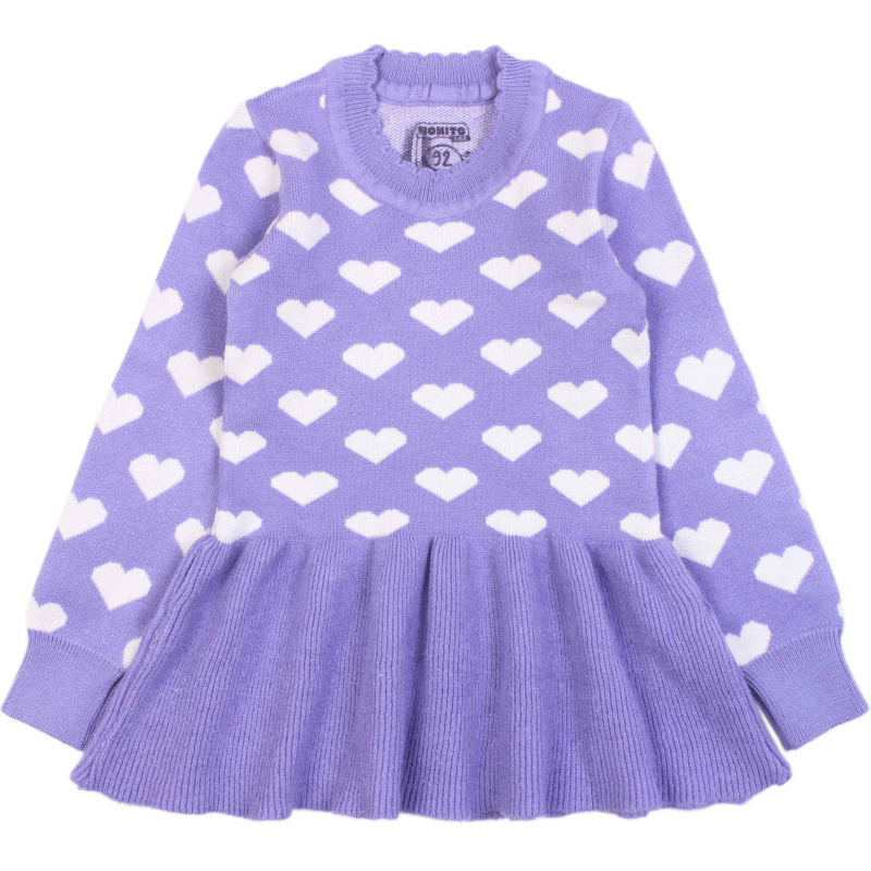 картинка КГ_БГ Платье для девочки, 2-6 лет, 95% хлопок, 5% эластан, BONITO KIDS/OP1544/уп.3шт./меш.249шт. от BonitoKids