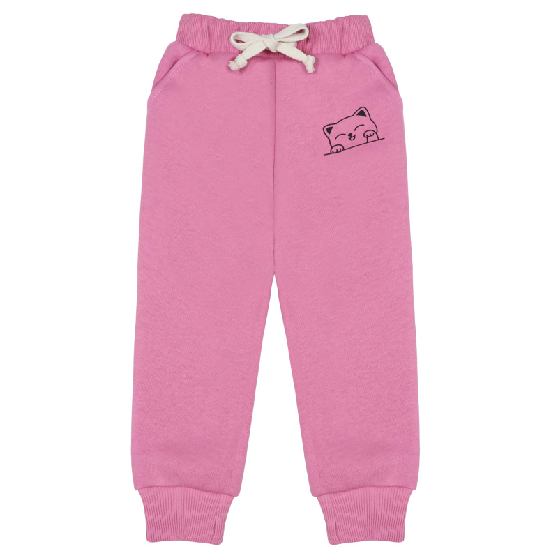 картинка БГ_ЧЗ Брюки для девочки 3-7 лет, 85% хлопок 15% пэ, BONITO KIDS /BK1710B(07-24)(ЧЗ)/уп.5шт/меш.160шт. от BonitoKids