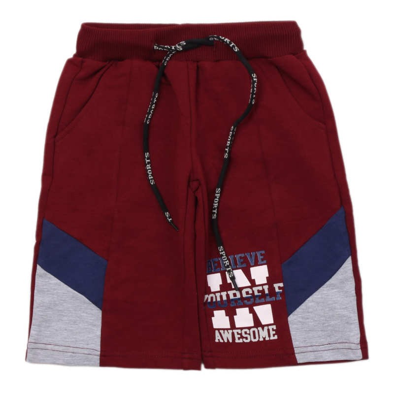 картинка ЧЗ Шорты для мальчика 3-7 лет 65% хлопок, 27% полиэстер, 8% эластан BONITO KIDS/OP1415(ЧЗ)/уп.5шт./меш.360шт. от BonitoKids