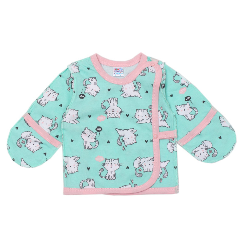 картинка ЧЗ Распашонка для новорожденных 56-62 см 100% хб BONITO KIDS/OP1372/уп.8шт./меш.880шт. от BonitoKids