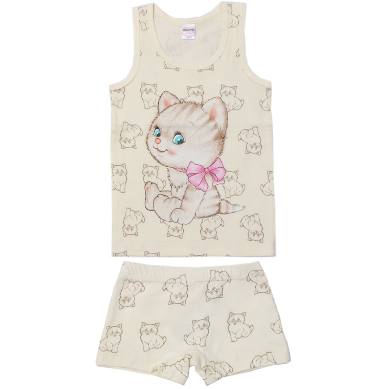 картинка Комплект для девочки  (майка,трусы) 3-7 лет BONITO KIDS/BK1681MT(01-22)/уп.5шт./меш.600шт. от BonitoKids