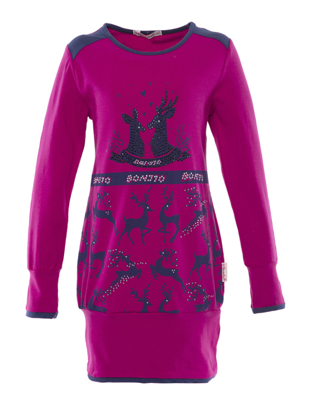 картинка КГ Туника для девочки 7-10 лет 92% хлопок, 8% лайкра  BONITO KIDS/BK434T/уп.4шт./меш.300шт. от BonitoKids