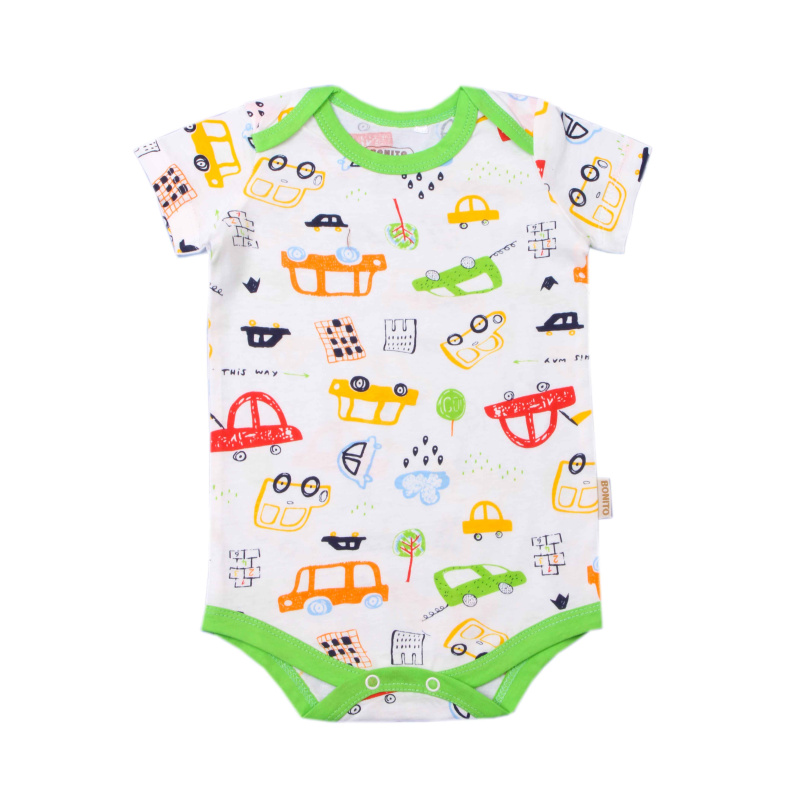 картинка ЧЗ Боди для детей 68-86 см 100% хлопок BONITO KIDS/OP1870(ЧЗ)/уп.4шт./меш.800шт. от BonitoKids
