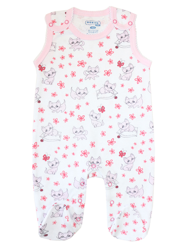 картинка КГ_ОТ Полукомбинезон для новорожденных 100% х/б 62-80 см, BONITO KIDS/OP348/уп.4шт./меш.440шт. от BonitoKids