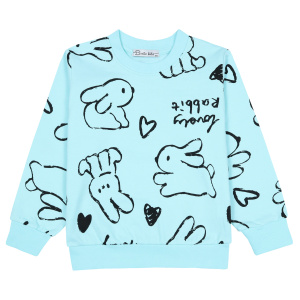 картинка БГ_ЧЗ Свитшот для девочки 3-7 лет 100% хлопок BONITO KIDS/BK1718T(07-24)(ЧЗ)/уп.5шт./меш.300шт. от BonitoKids