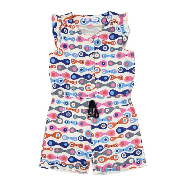 картинка КГ Полукомбинезон для девочки 5-8 лет 100% х/б BONITO KIDS/BK277K/уп.4шт./меш.360шт. от BonitoKids